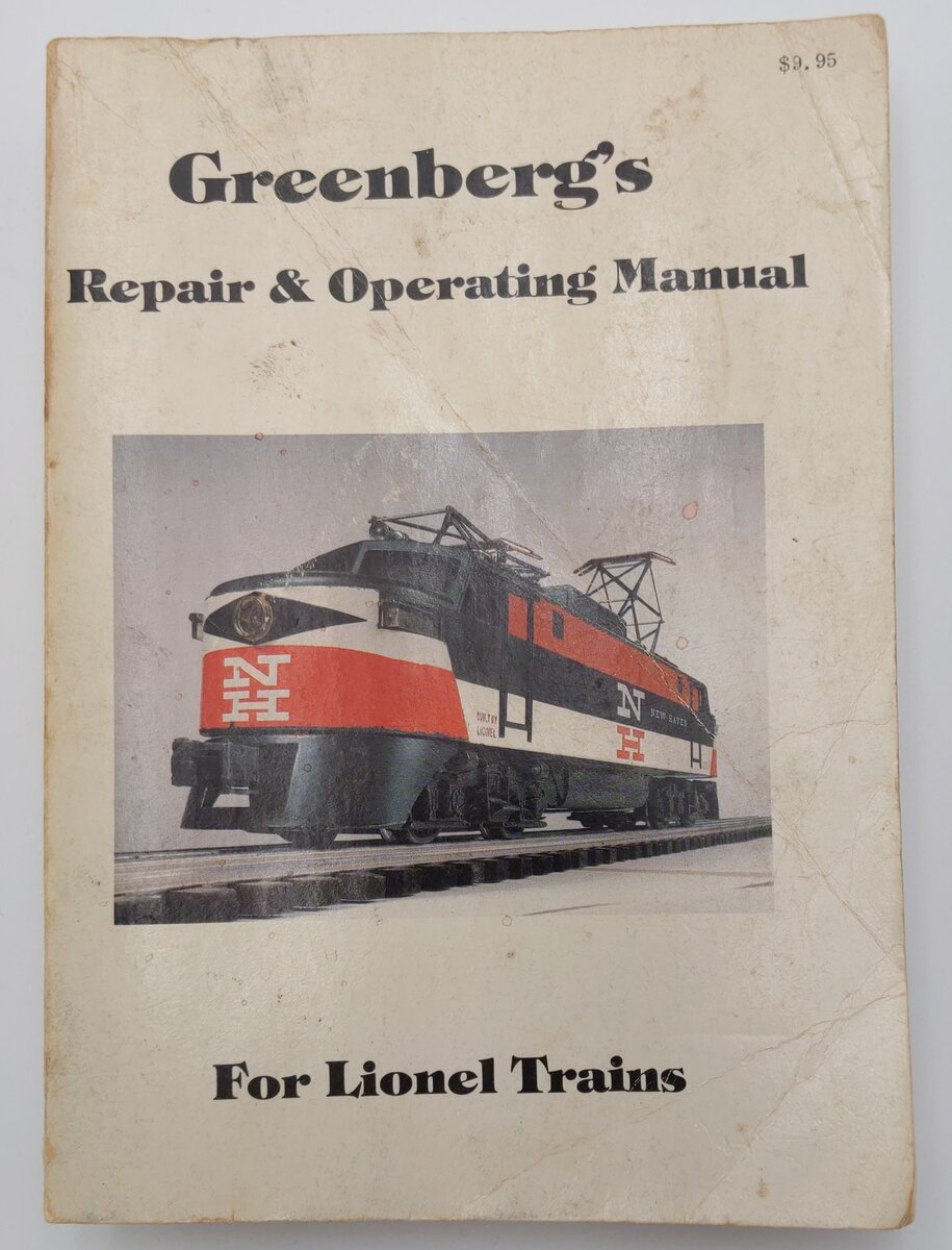 Greenberg's Repair & Operating Manual For Lionel Trains Paperback Book VG