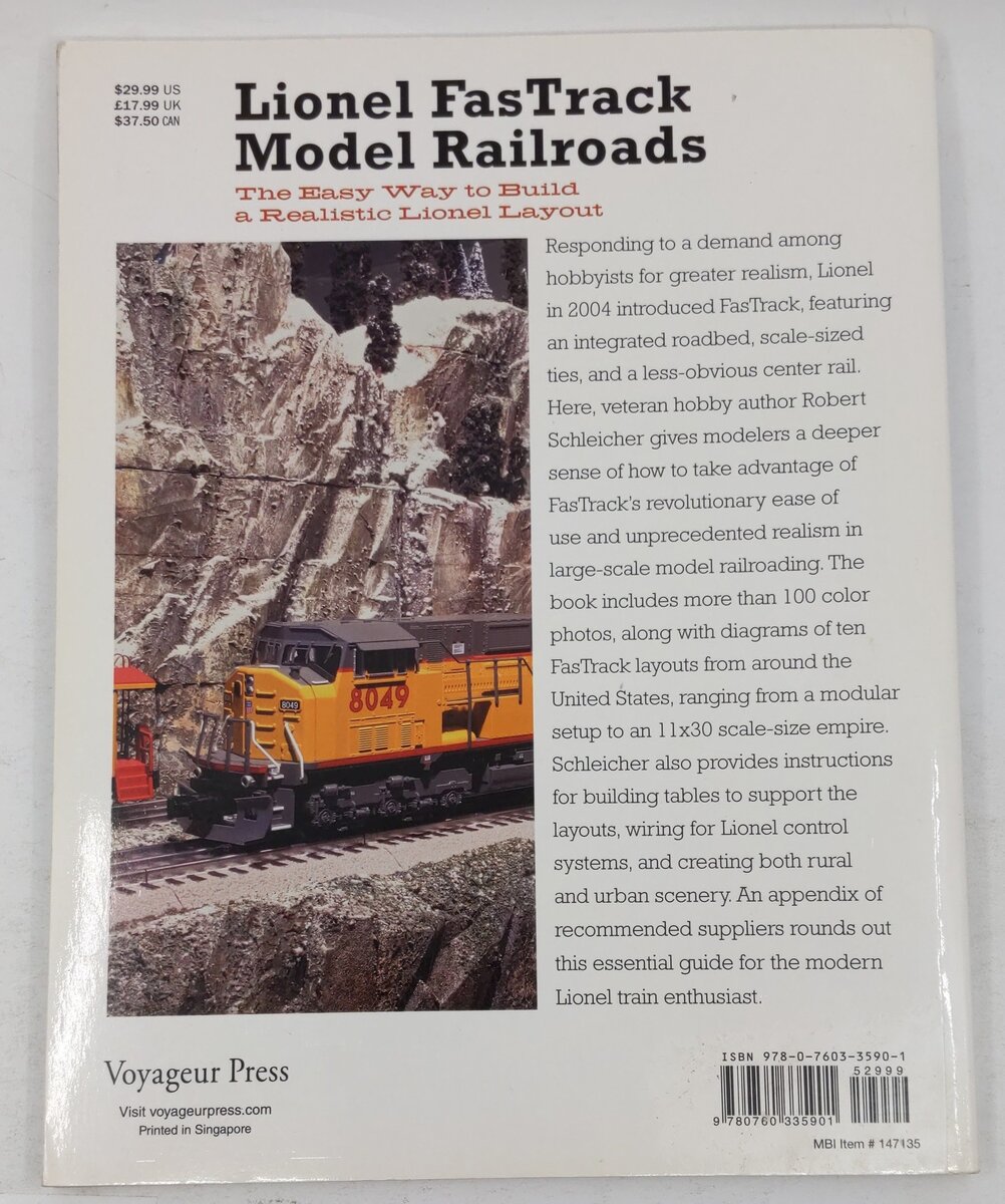 Lionel FasTrack Model Railroads Paperback Book By Robert Schleicher EX
