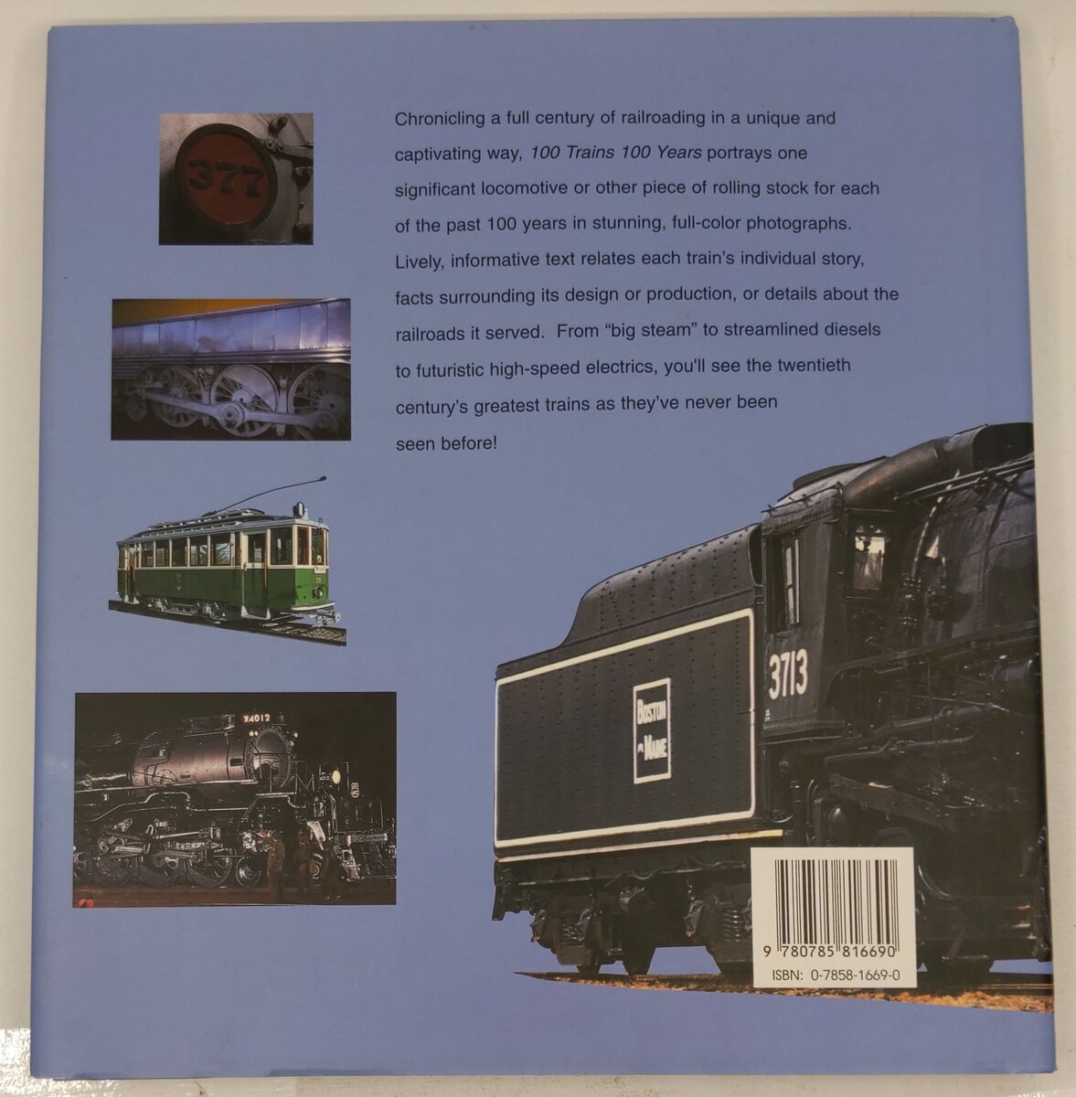 100 Trains 100 Years Hardcover Book By Fred Winkowski & Frank D. Sullivan VG