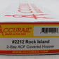 Accurail 2212 HO CRIP Rock Island ACF 2-Bay Covered Hopper Kit #512064