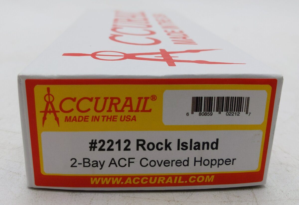 Accurail 2212 HO CRIP Rock Island ACF 2-Bay Covered Hopper Kit #512064