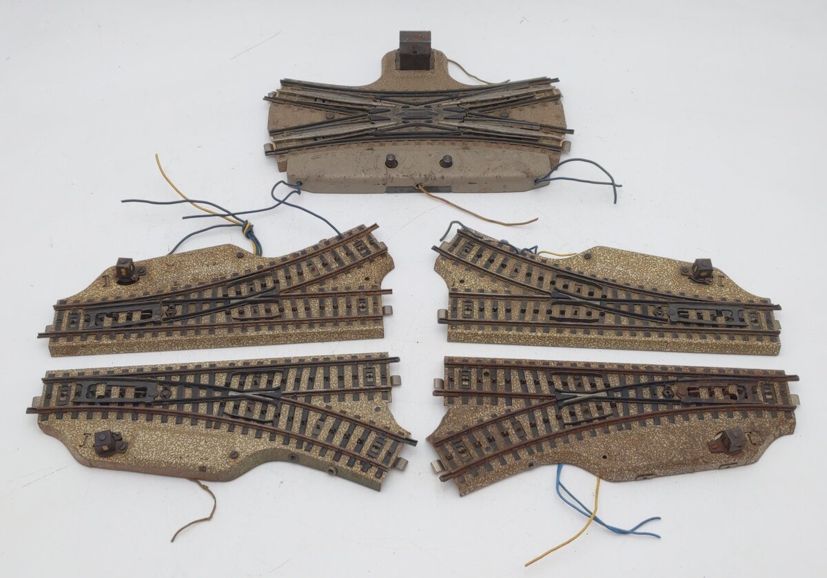Marklin HO Scale Assorted Track Switches [5] VG