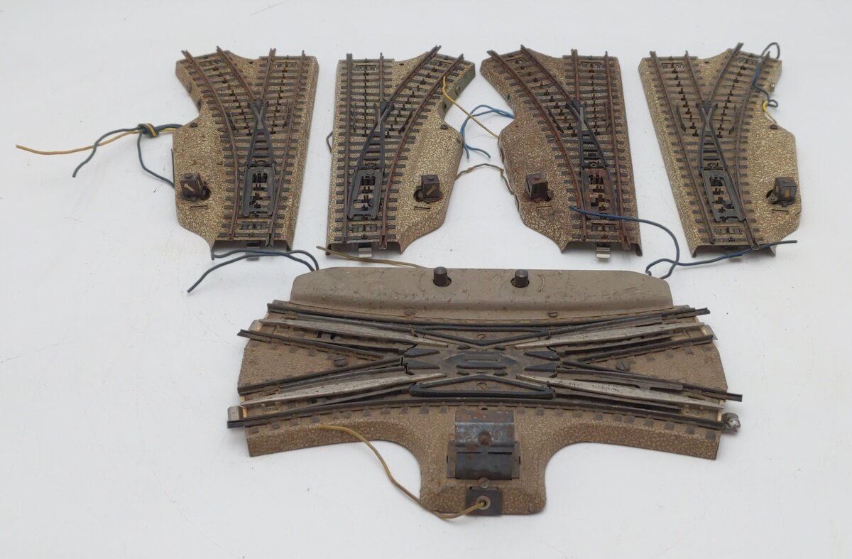 Marklin HO Scale Assorted Track Switches [5] VG