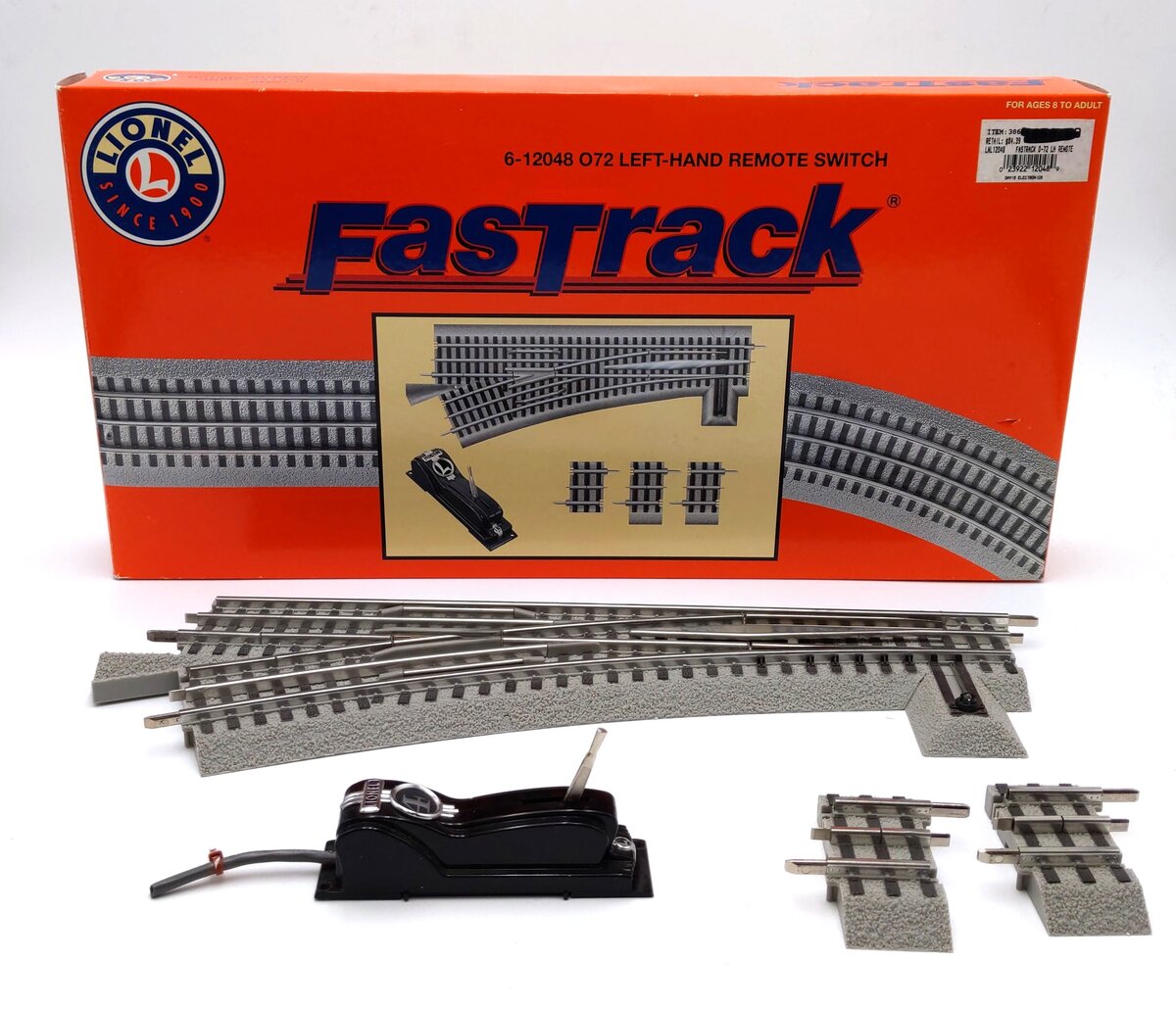 Lionel 6-12048 O72 Left Hand Remote-Control FasTrack Switch Turnout