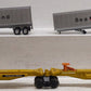 Lionel 6-16345 O TTUX Flatcar with 2 Sea Land Trailers #16345 #16346 EX