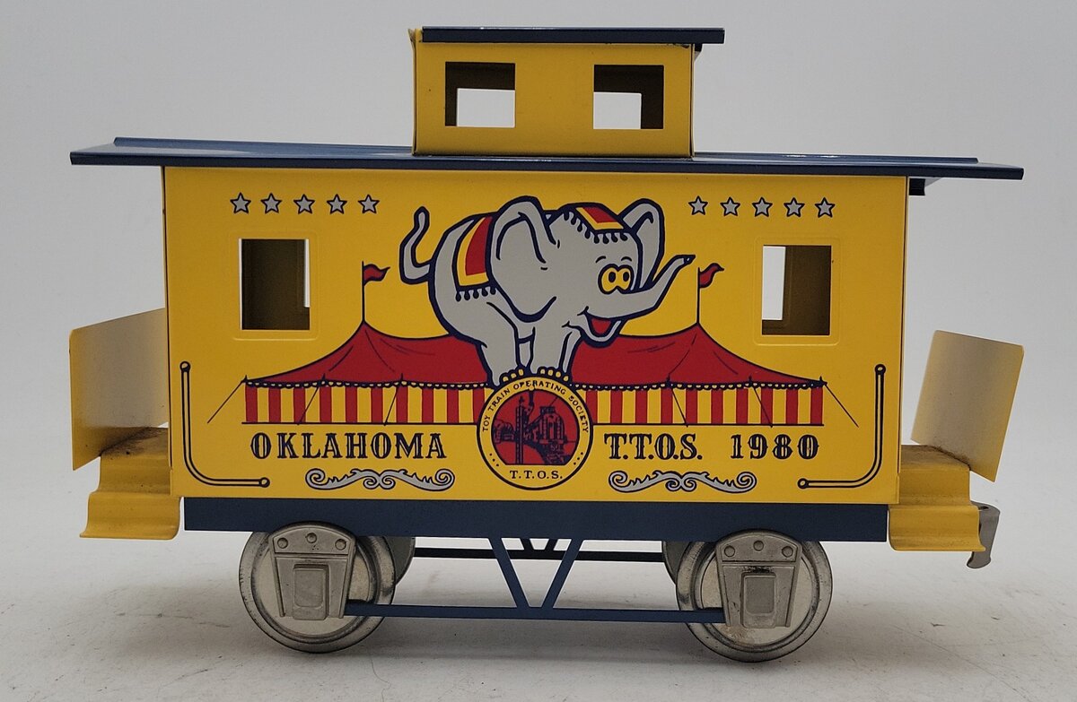 McCoy Standard Gauge TTOS 1980 Oklahoma Circus Caboose EX