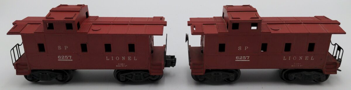 Lionel 6257 Vintage O Red Southern Pacific Style Caboose [2] VG