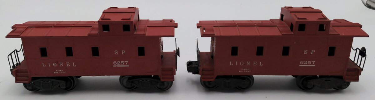 Lionel 6257 Vintage O Red Southern Pacific Style Caboose [2] VG