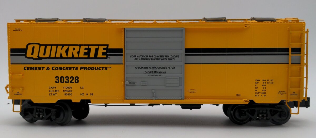 Lionel 2201040 O Gauge 2022 TCA Quikrete PS1 Box Car w/ Roof Hatch #30328 EX/Box