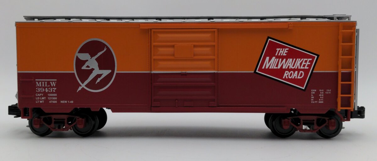 MTH 20-93162 O Gauge Milwaukee Road 40' Boxcar #39437 EX/Box
