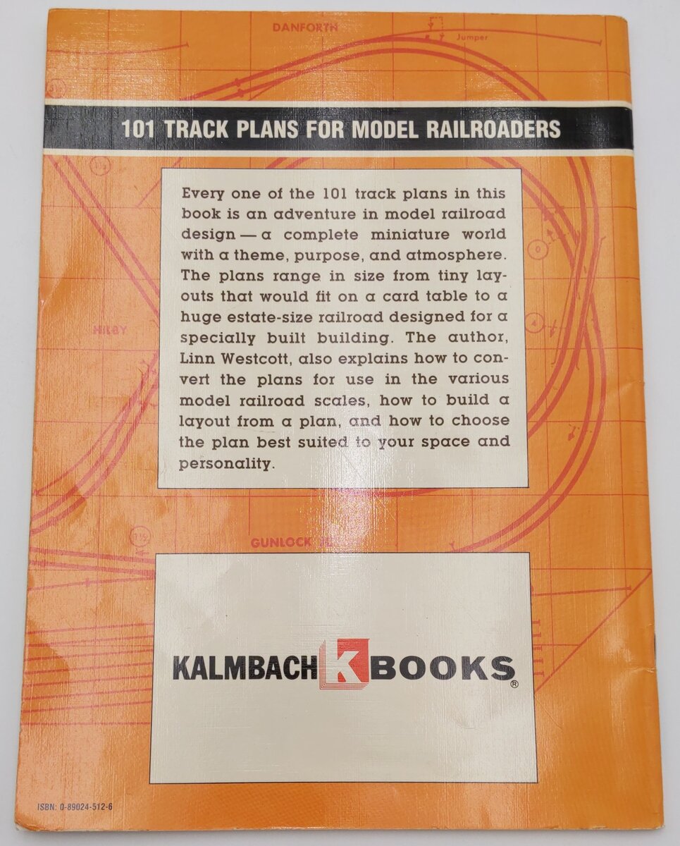 101 Track Plans For Model Railroaders Paperback Book By Linn H. Westcott VG