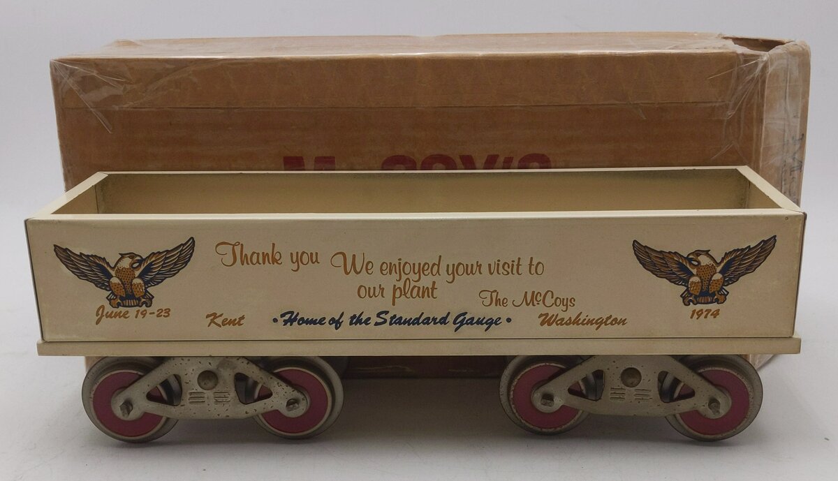 McCoy Standard "Thank you for coming to the plant" Gondola #1974 EX/Box