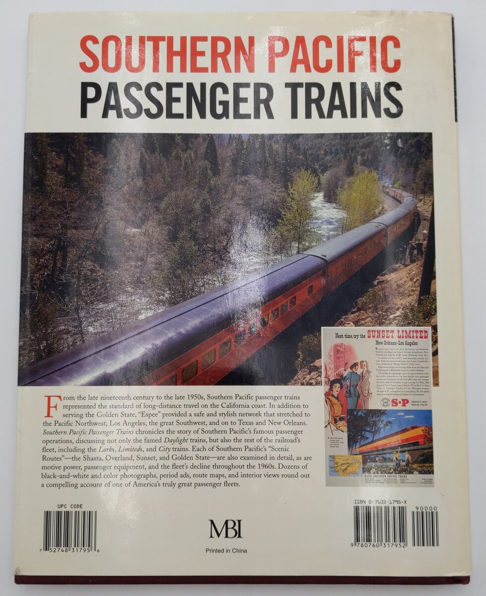 Southern Pacific Passenger Trains Hardcover Book By Brian Solomon VG