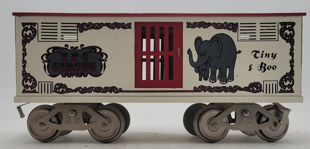 McCoy 256E Standard Gauge TPC Circus "Tiny and Boo" Animal Car EX/Box