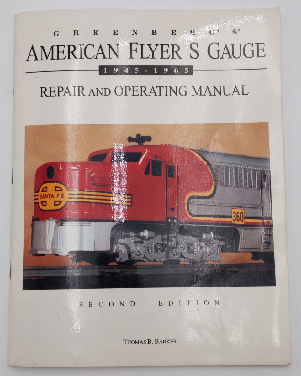 Greenberg's American Flyer S Gauge 2nd Edition Paperback Book By Thomas B Barker EX