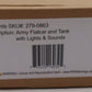 Menards 279-0863 O Gauge Army Flatcar and Tank with Lights & Sounds NIB