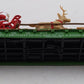 MTH 30-76860 O Christmas Flat Car w/LED Lights, Santa Sleigh & Reindeer #122522