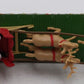 MTH 30-76860 O Christmas Flat Car w/LED Lights, Santa Sleigh & Reindeer #122522
