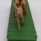MTH 30-76860 O Christmas Flat Car w/LED Lights, Santa Sleigh & Reindeer #122522