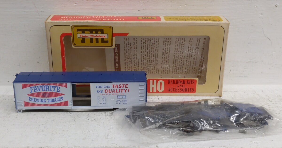 Train Miniature HO Tobacco Road Series Boxcar Kits: 2253, 2254, 2711 [3] EX/Box