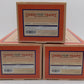 Lionel MTH 11-6029 O Scale Armored Motor Car #203 w/ 2 Ammo Cars #900 Set NIB