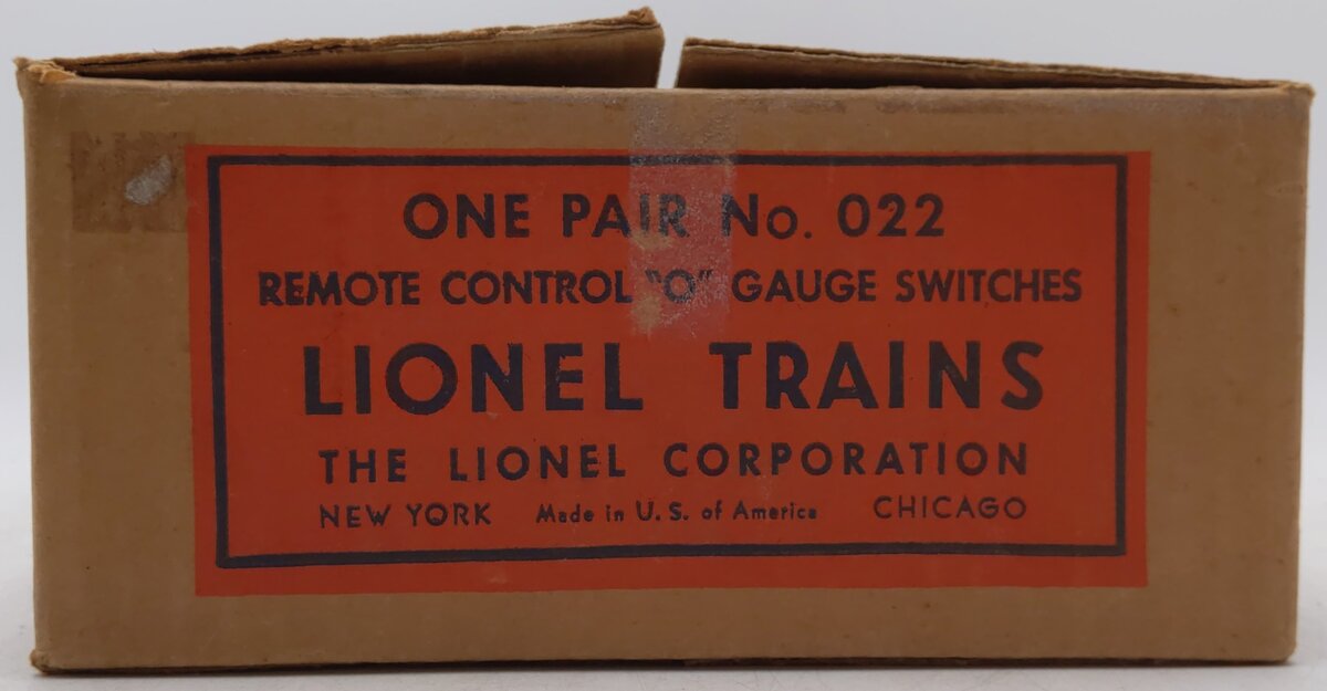 Lionel O22 Vintage O Switch Right Hand Remote Control Switch (2)/Box