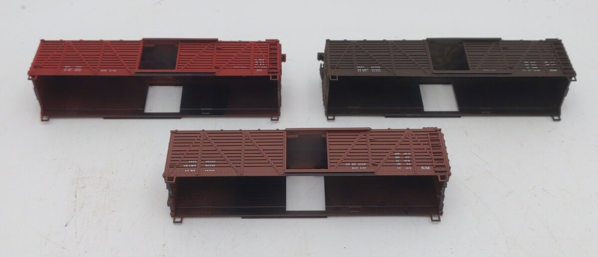 Train Miniature 8713 HO Stock Car Kit - 3 Car Set EX/Box
