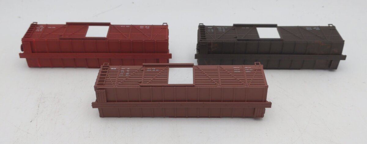 Train Miniature 8713 HO Stock Car Kit - 3 Car Set EX/Box