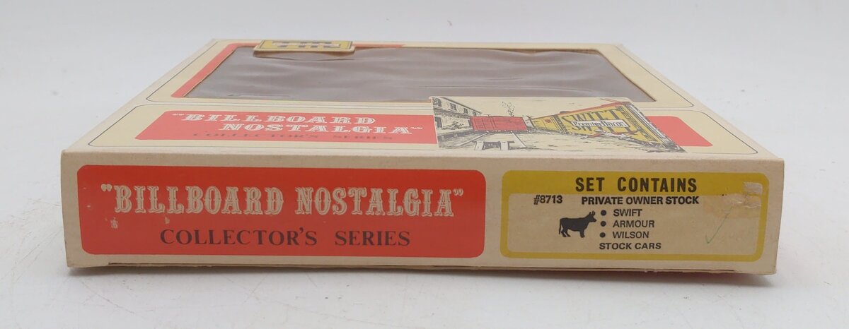 Train Miniature 8713 HO Stock Car Kit - 3 Car Set EX/Box