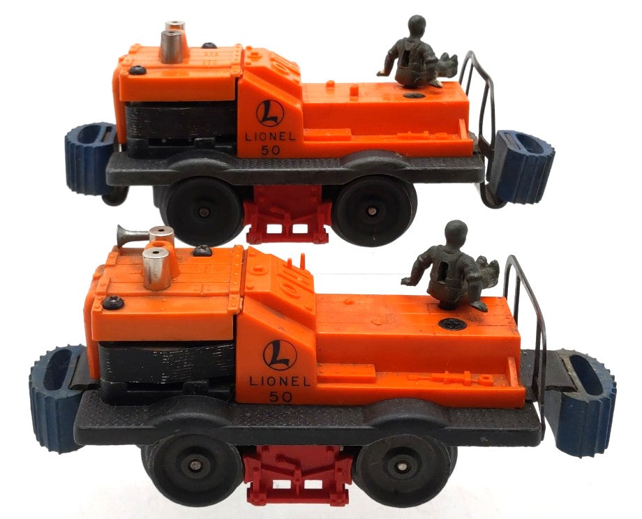 Lionel 50 Vintage O Motorized Gang Cars [2] VG