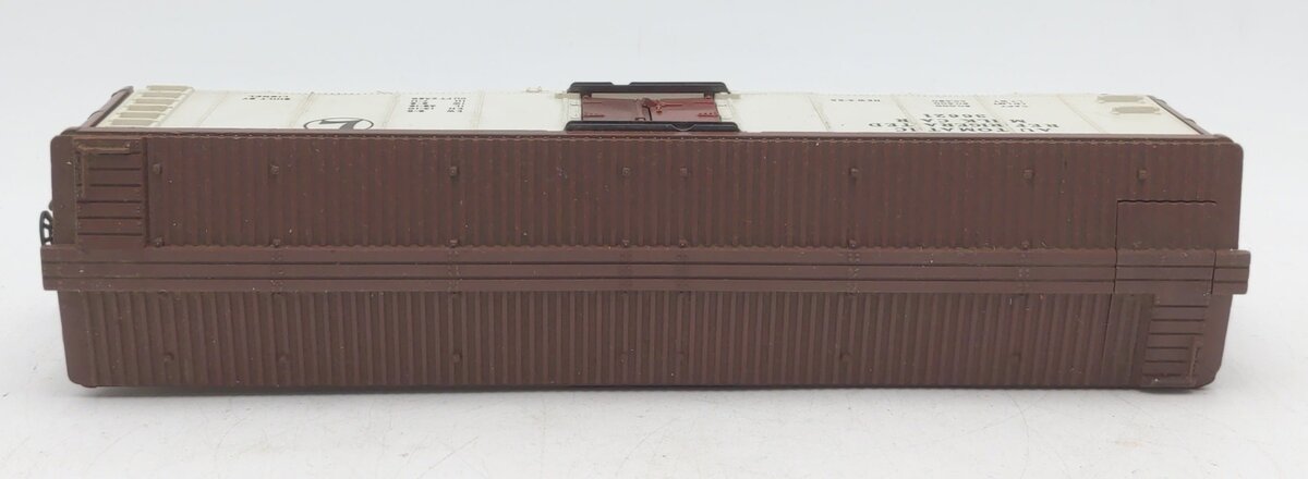 Lionel 3662 Vintage O Brn & Wht Large Operating Milk Car Bar-End Trks w/Platform VG/Box