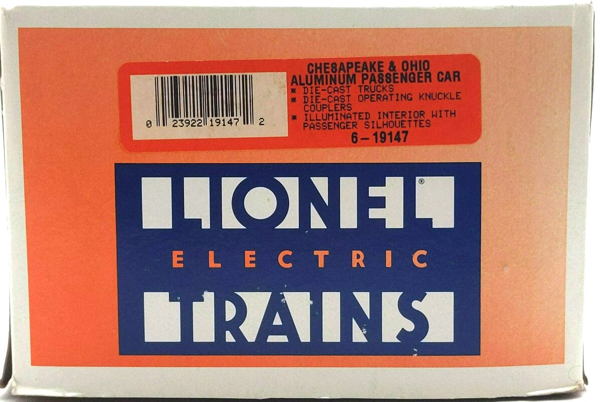 Lionel 6-19147 O Gauge Chesapeake & Ohio Aluminum 