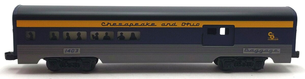 Lionel 6-19145 O Gauge Chesapeake & Ohio Aluminum Combine Car #1403 VG/Box
