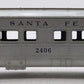 Lionel O Gauge Vintage Santa Fe Observation Car #2406 VG