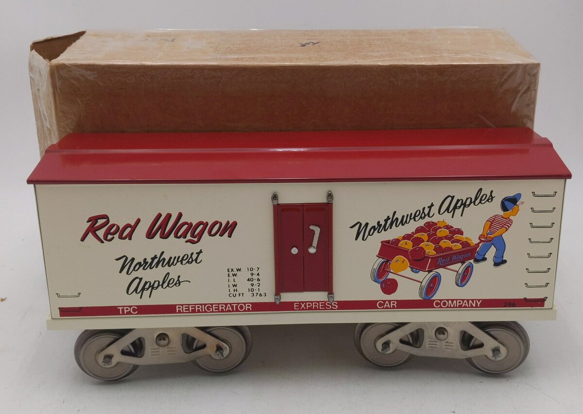 McCoy 288 Standard Gauge Red Wagon NW Apples Reefer NIB