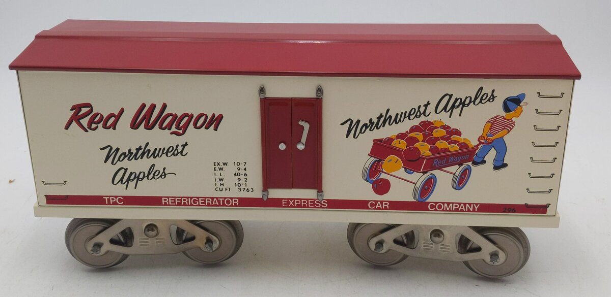 McCoy 288 Standard Gauge Red Wagon NW Apples Reefer NIB