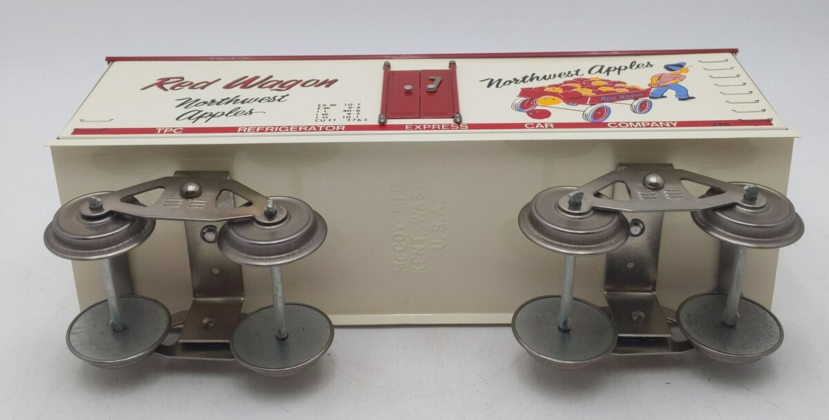 McCoy 288 Standard Gauge Red Wagon NW Apples Reefer NIB