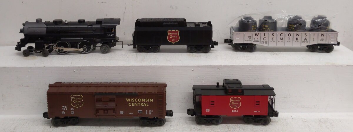 Lionel 6-31986 O Gauge Wisconsin Central Highball Steam Freight Train Set LN/Box