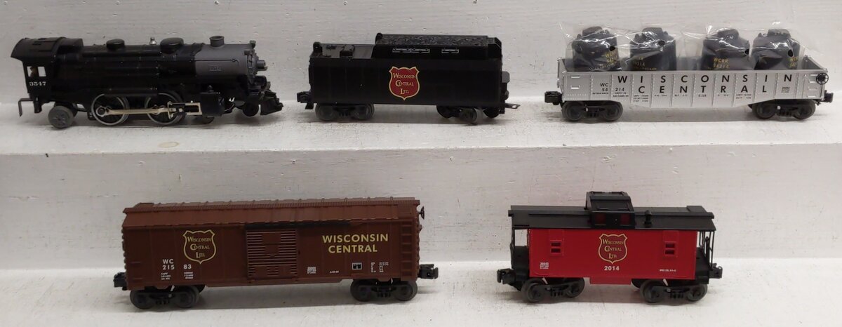 Lionel 6-31986 O Gauge Wisconsin Central Highball Steam Freight Train Set LN/Box