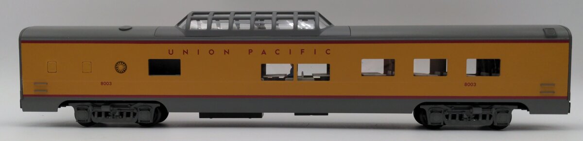 K-Line K4690-38003 O Gauge Union Pacific 18" Aluminum Vista Dome Diner Car #8003 EX/Box