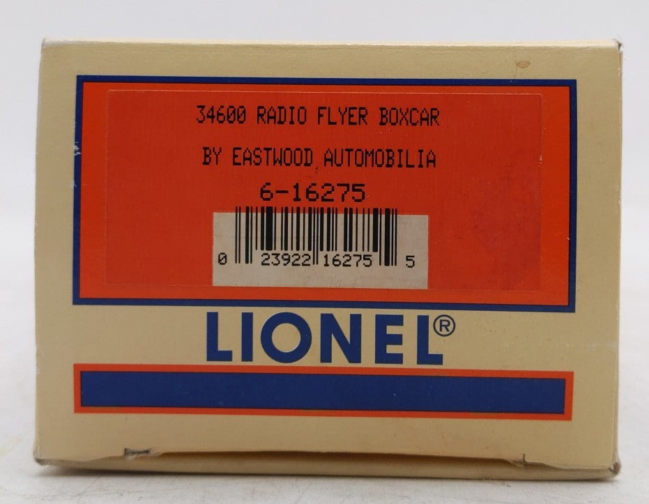 Lionel 6-16275 O Gauge Radio Flyer Boxcar #16275 NIB