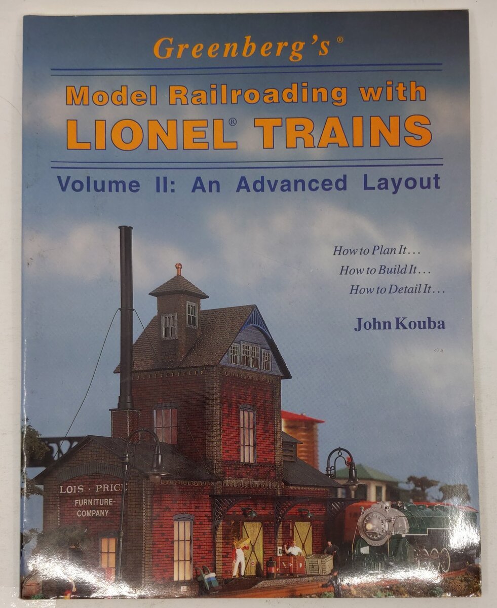 Greenberg's Model Railroading With Lionel Trains Vol.2 Hardcover Book John Kouba VG
