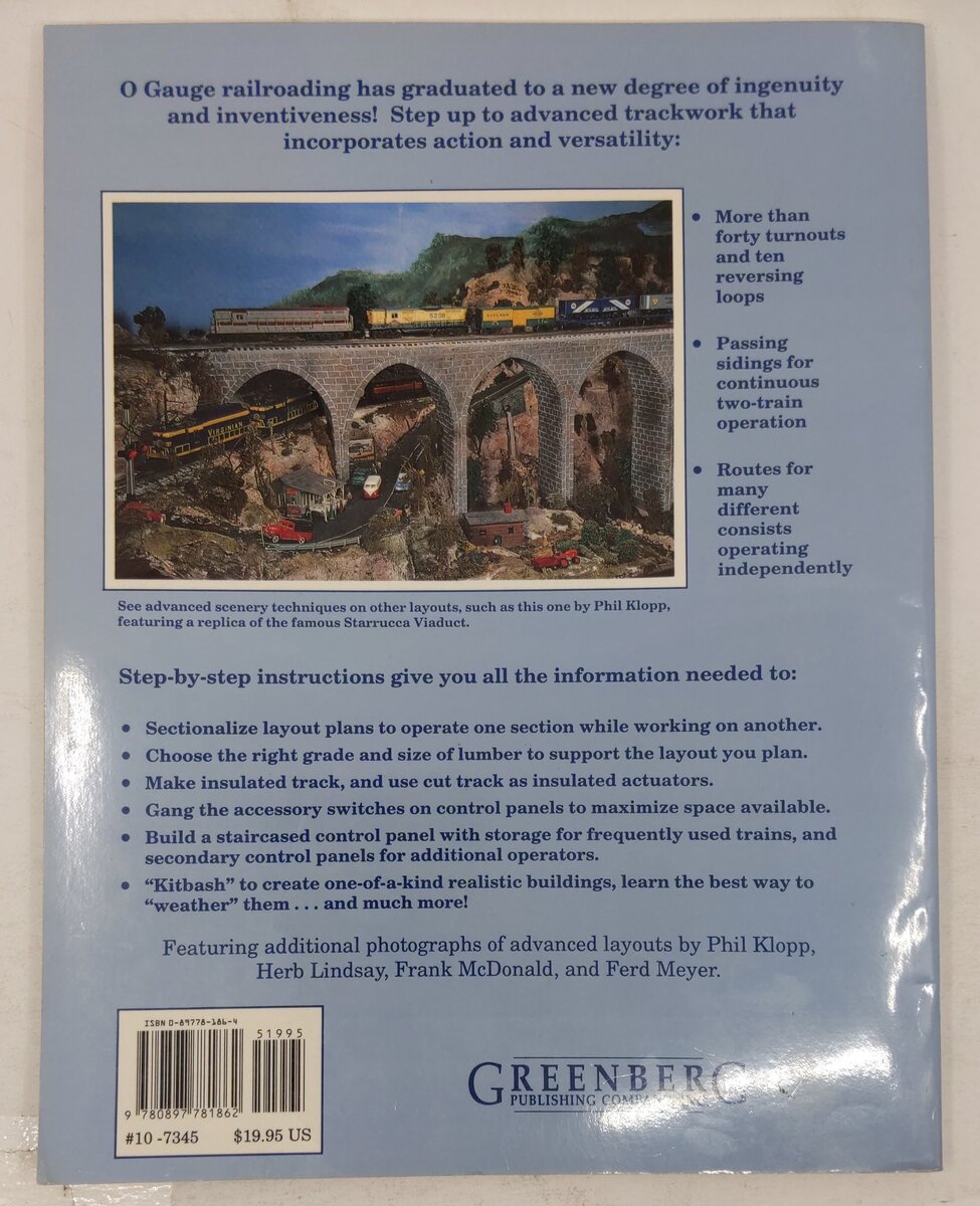 Greenberg's Model Railroading With Lionel Trains Vol.2 Hardcover Book John Kouba VG