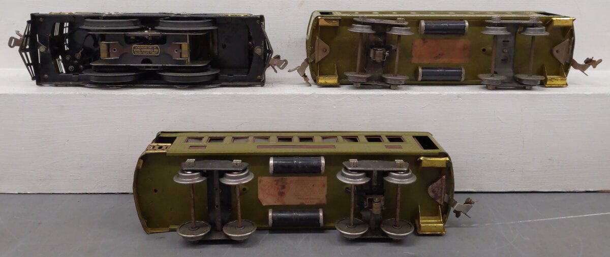 Lionel 347E Vintage Standard Gauge Electric Passenger Set: 8E, 337, & 338 VG