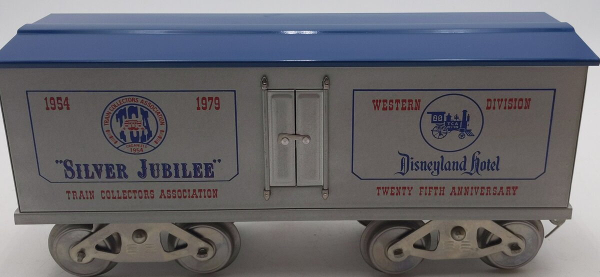 McCoy 1000-79 STD Gauge "Silver Jubilee" TCA 1979 Disneyland Hotel Boxcar EX/Box