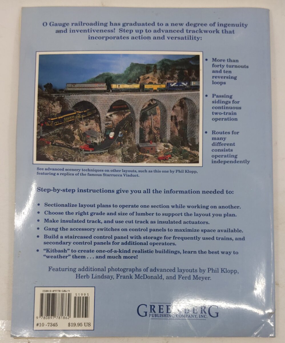 Greenberg's Model Railroading With Lionel Trains Vol.2 Hardcover Book John Kouba VG