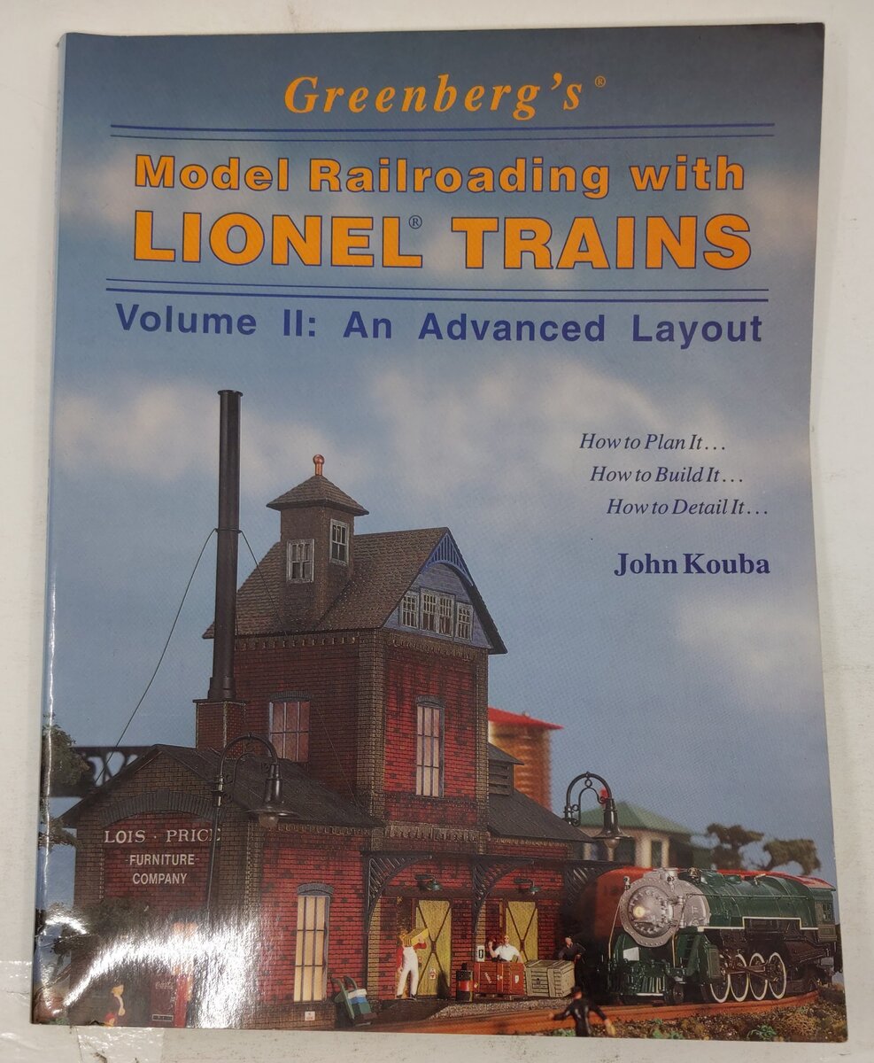 Greenberg's Model Railroading With Lionel Trains Vol.2 Hardcover Book John Kouba VG
