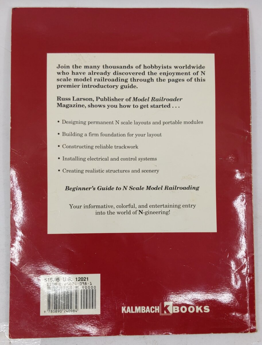 Beginner's Guide To N Scale Model Railroading Paperback Book By Russ Larson VG