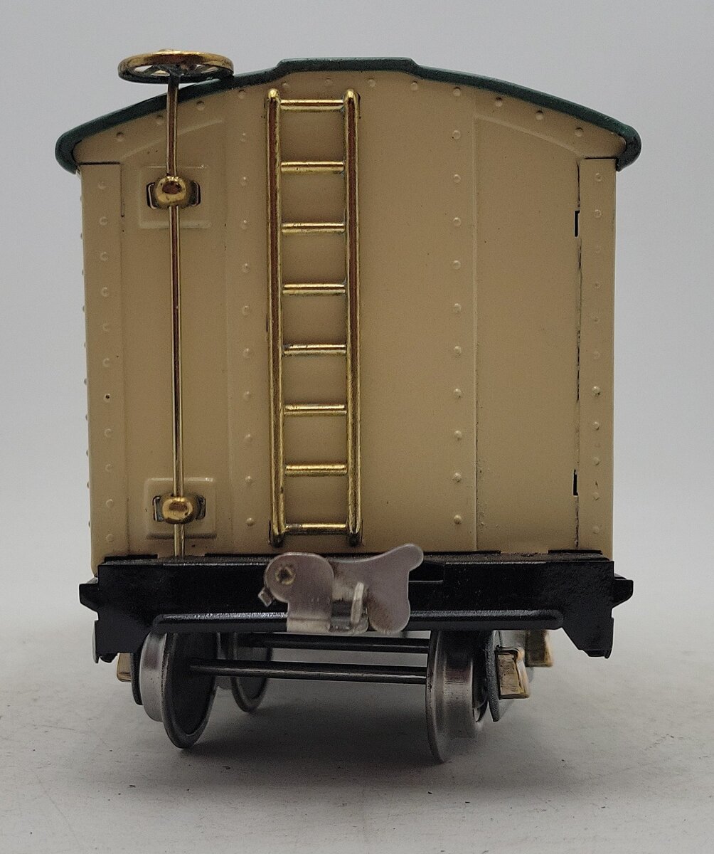 Lionel 514 Vintage Standard Gauge Tinplate Ivory/Peacock Refrigerator Car