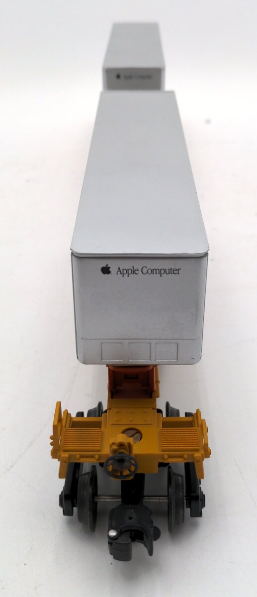 Lionel 6-26908 O Gauge T.T.U.X. Flatcars w/Apple Computer Trailers LN/Box